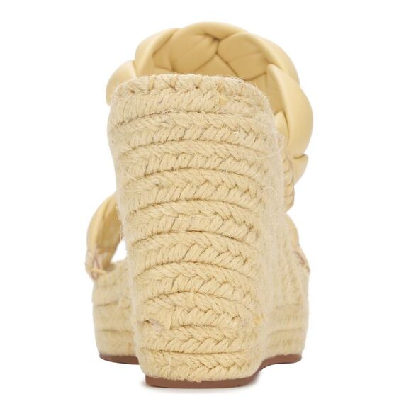 KENNETH COLE NEW YORK Womens Yellow 1-1/2" Platform Olivia Wedge Shoes 9.5 M - Picture 2 of 4